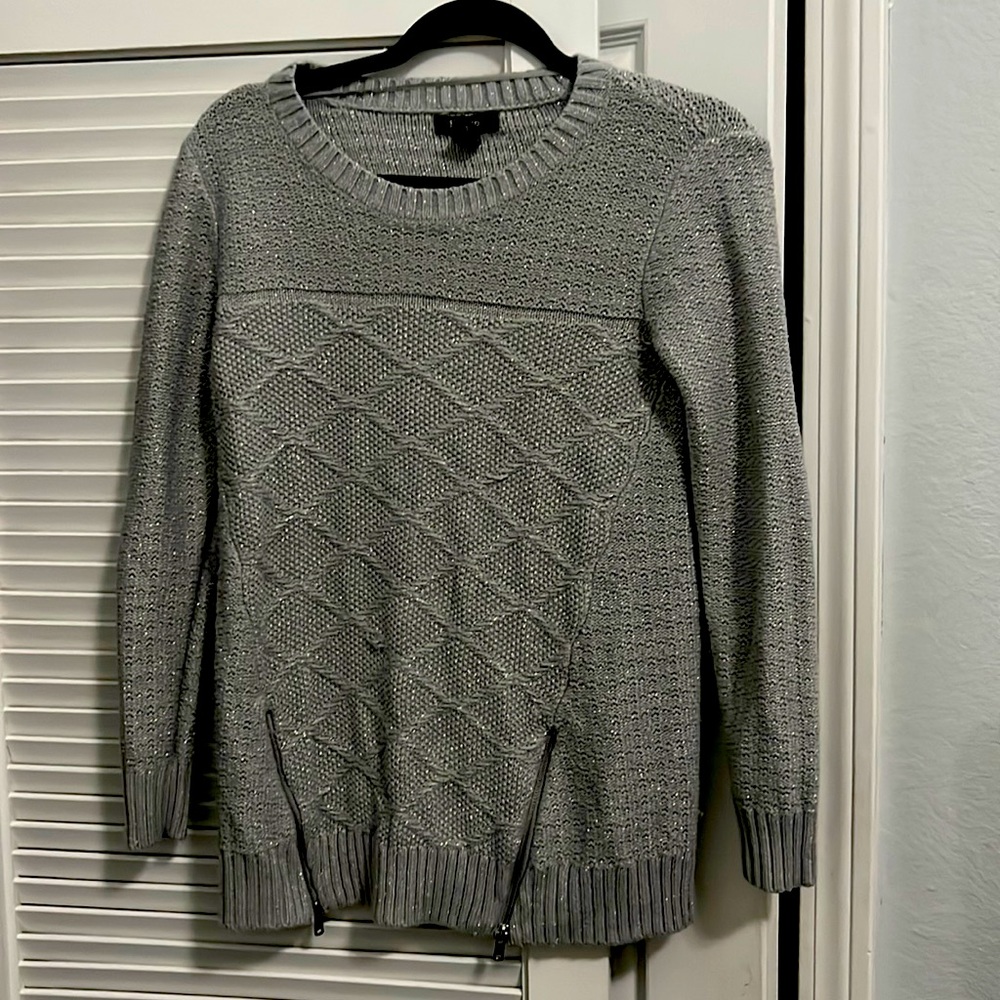 Sparkly Womens gray Sweater